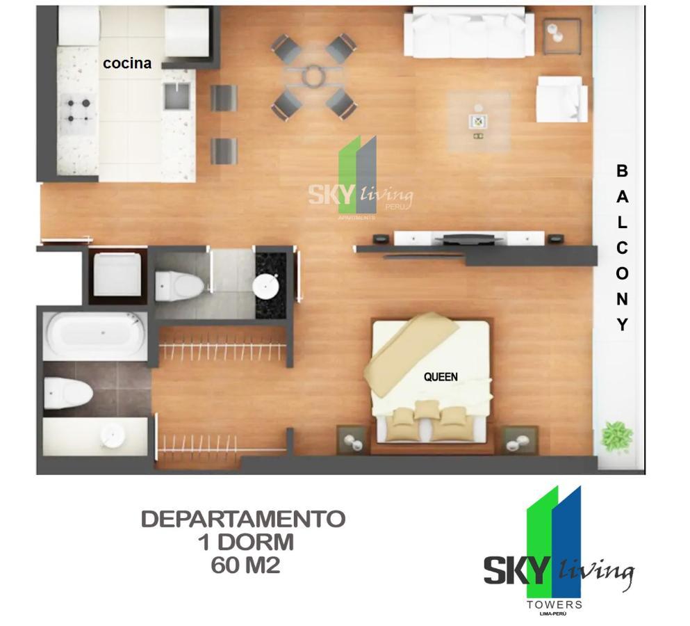 Skyliving Towers Apartments - Peru Lima Bagian luar foto