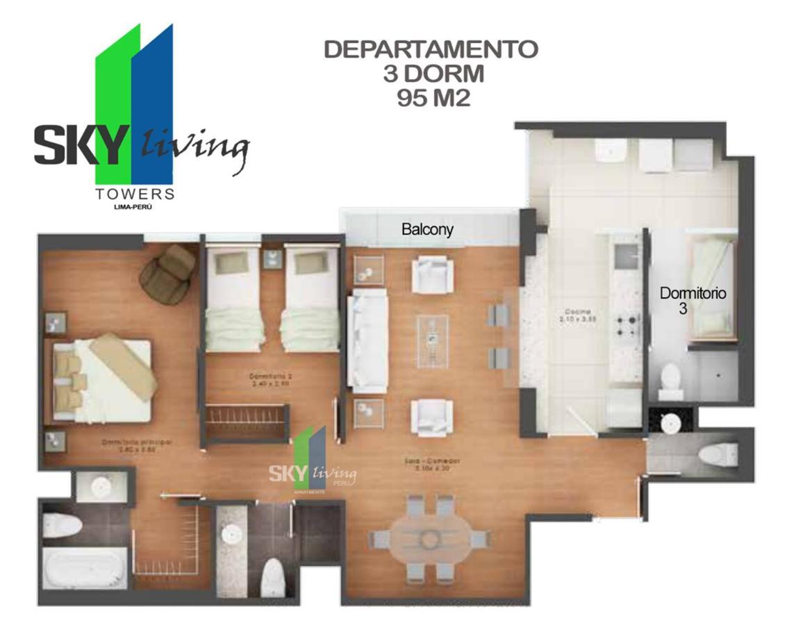 Skyliving Towers Apartments - Peru Lima Bagian luar foto